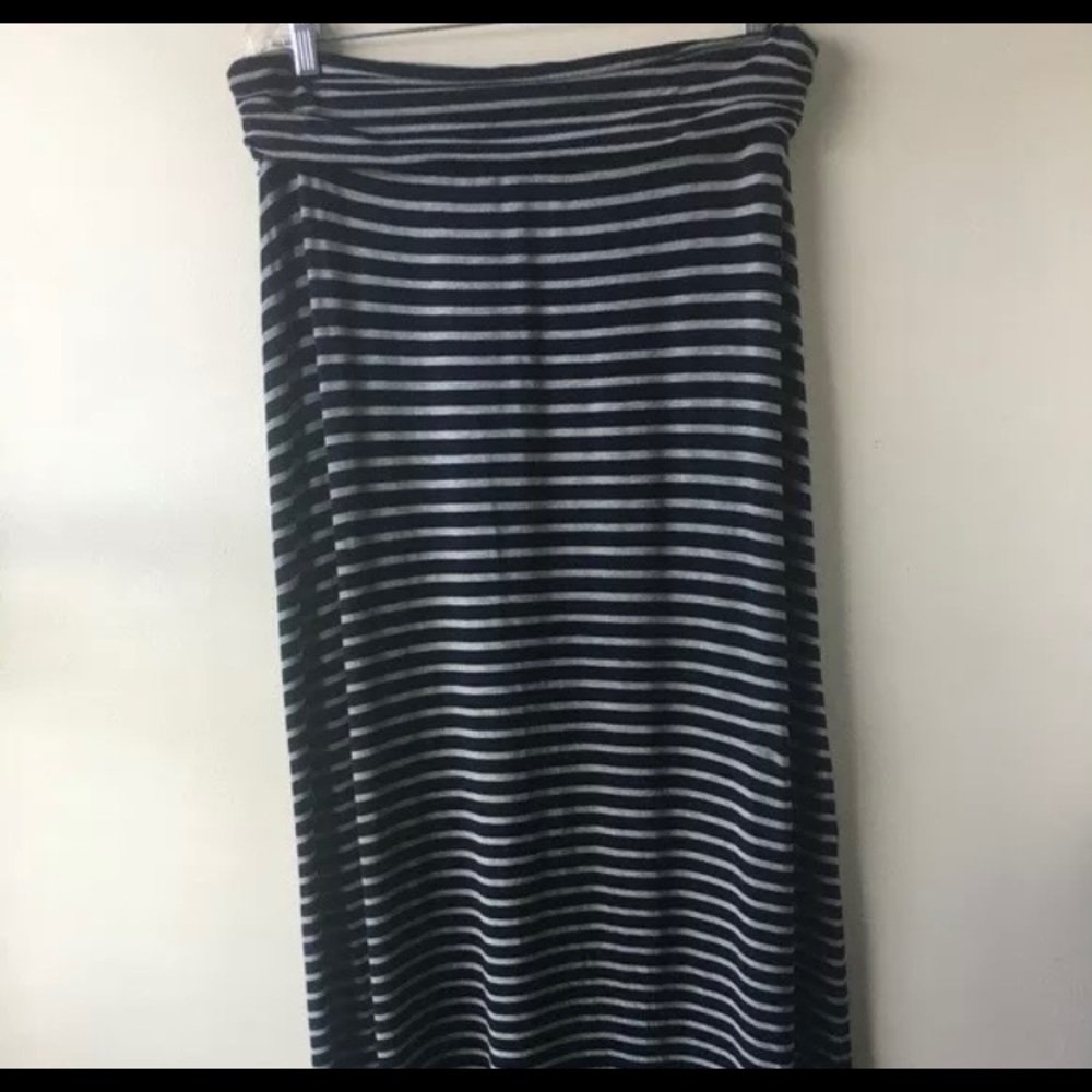 J crew stripes maxi skirt